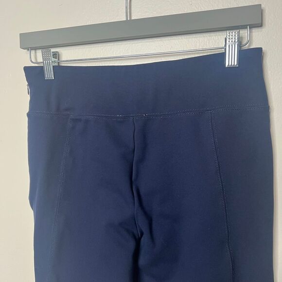 Vineyard Vines Navy Blue Pull On Stretch Leggings Pants Side Zip Sz M - Picture 7 of 7